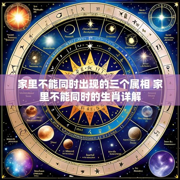 家里不能同时出现的三个属相 家里不能同时的生肖详解