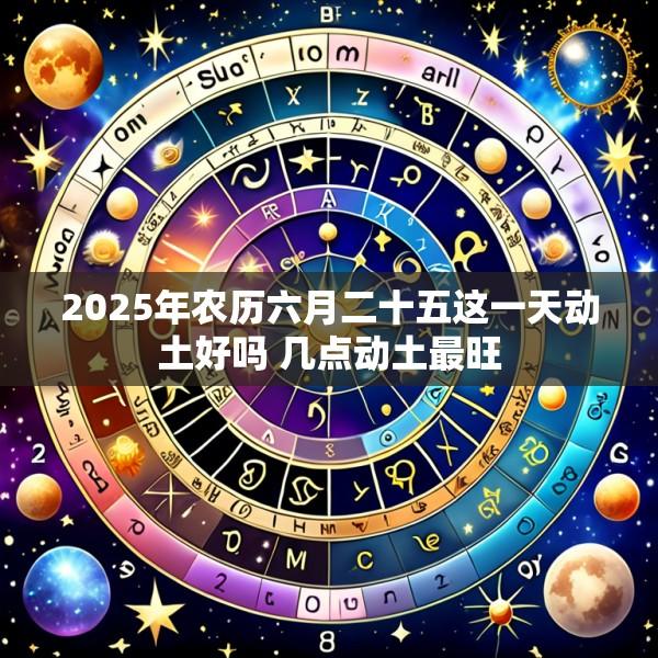 2025年农历六月二十五这一天动土好吗 几点动土最旺