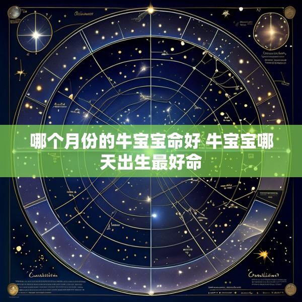 哪个月份的牛宝宝命好 牛宝宝哪天出生最好命