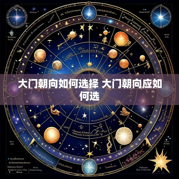 大门朝向如何选择 大门朝向应如何选