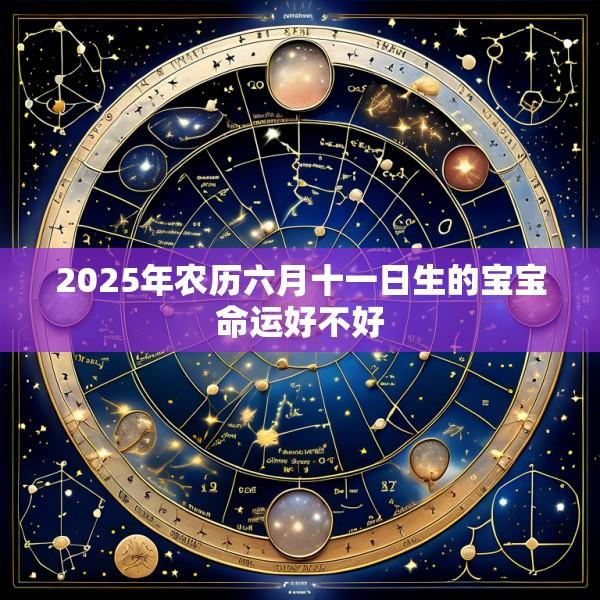 2025年农历六月十一日生的宝宝命运好不好