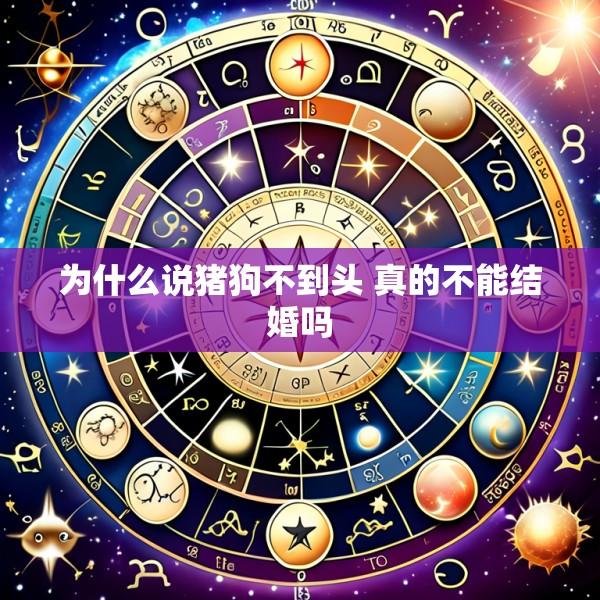 为什么说猪狗不到头 真的不能结婚吗