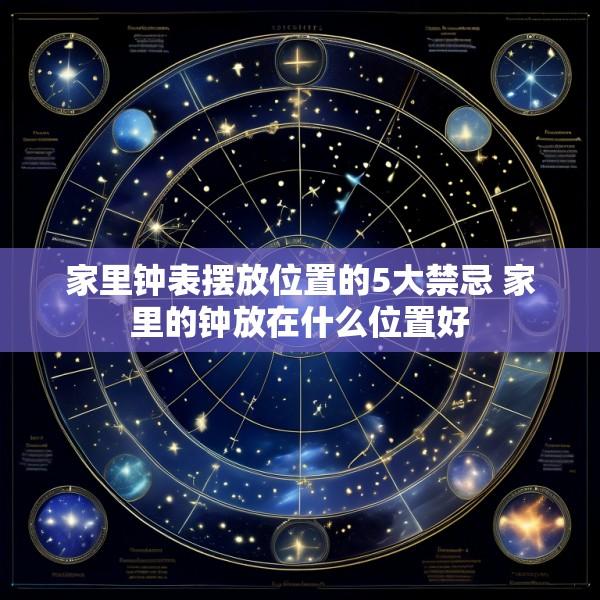 家里钟表摆放位置的5大禁忌 家里的钟放在什么位置好