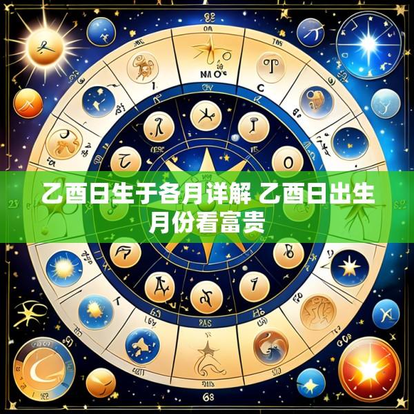 乙酉日生于各月详解 乙酉日出生月份看富贵