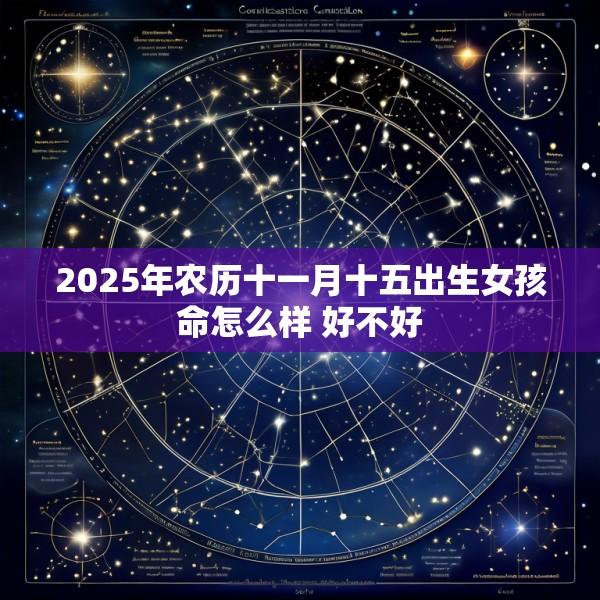 2025年农历十一月十五出生女孩命怎么样 好不好