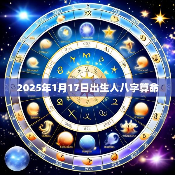 2025年1月17日出生人八字算命