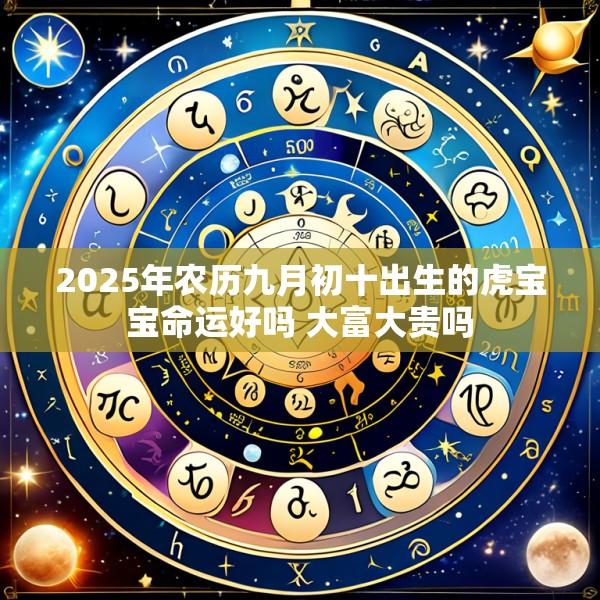 2025年农历九月初十出生的虎宝宝命运好吗 大富大贵吗
