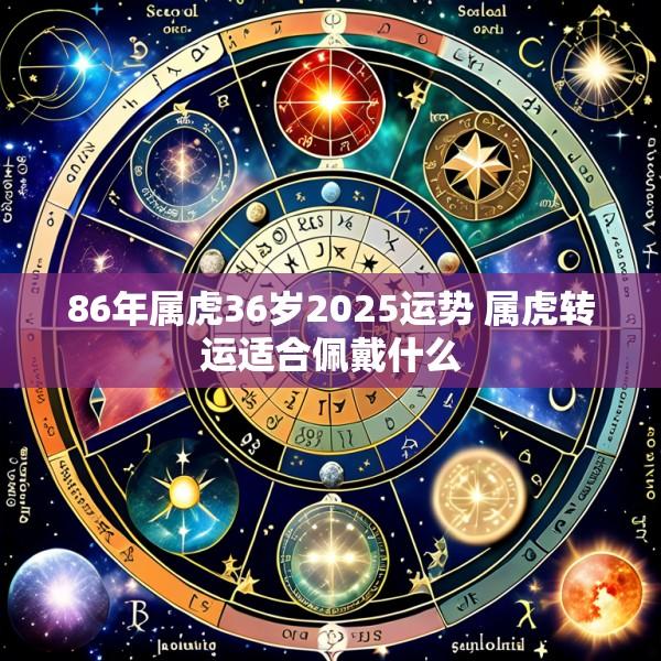 86年属虎36岁2025运势 属虎转运适合佩戴什么