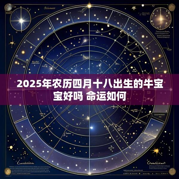 2025年农历四月十八出生的牛宝宝好吗 命运如何