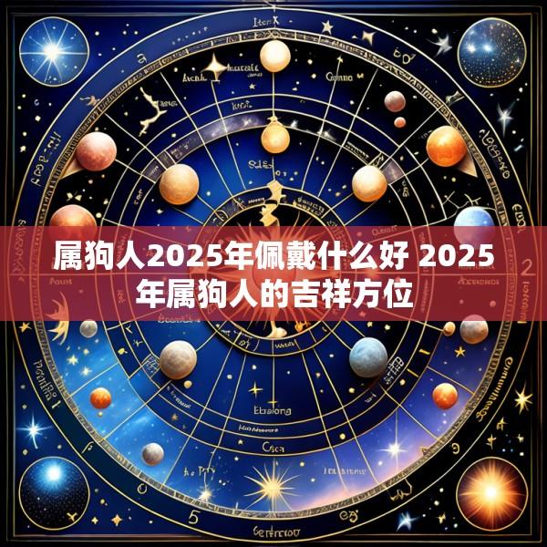属狗人2025年佩戴什么好 2025年属狗人的吉祥方位