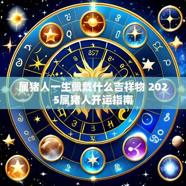 属猪人一生佩戴什么吉祥物 2025属猪人开运指南