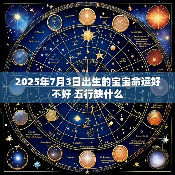 2025年7月3日出生的宝宝命运好不好 五行缺什么