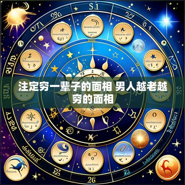 注定穷一辈子的面相 男人越老越穷的面相