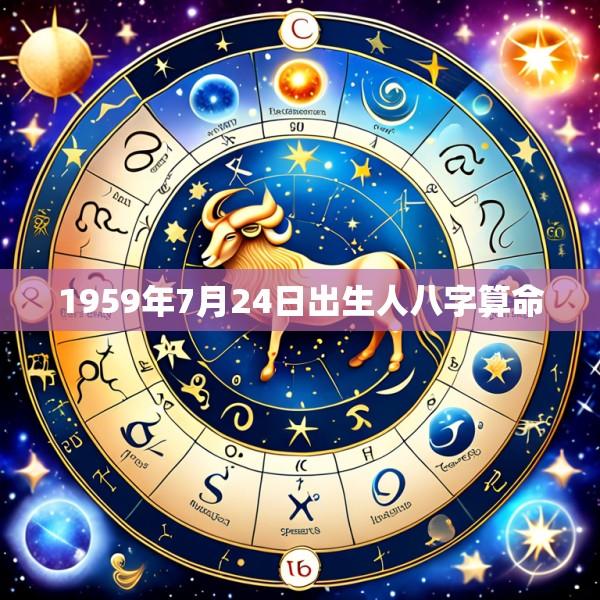 1959年7月24日出生人八字算命