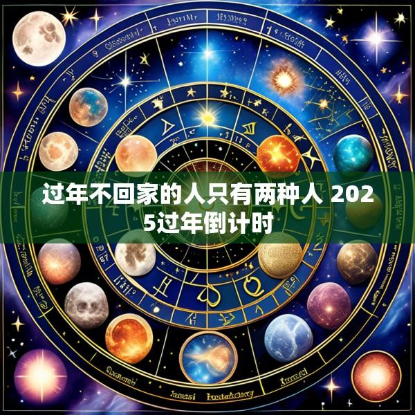 过年不回家的人只有两种人 2025过年倒计时