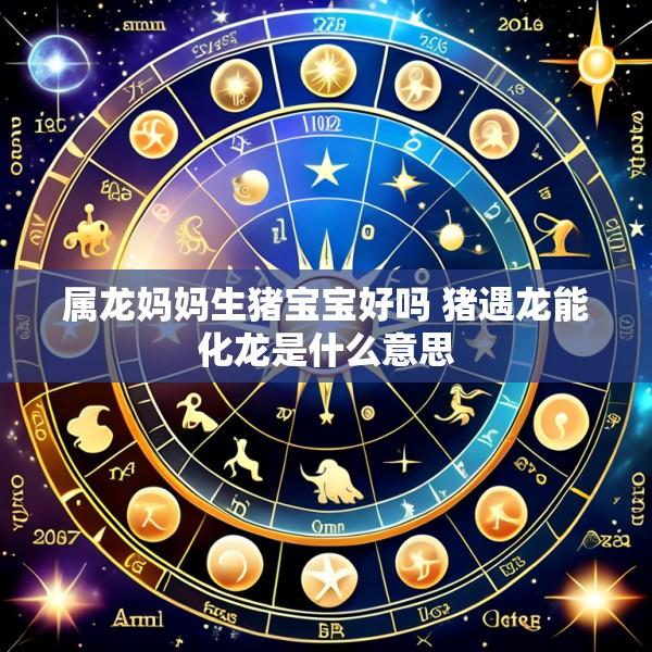 属龙妈妈生猪宝宝好吗 猪遇龙能化龙是什么意思