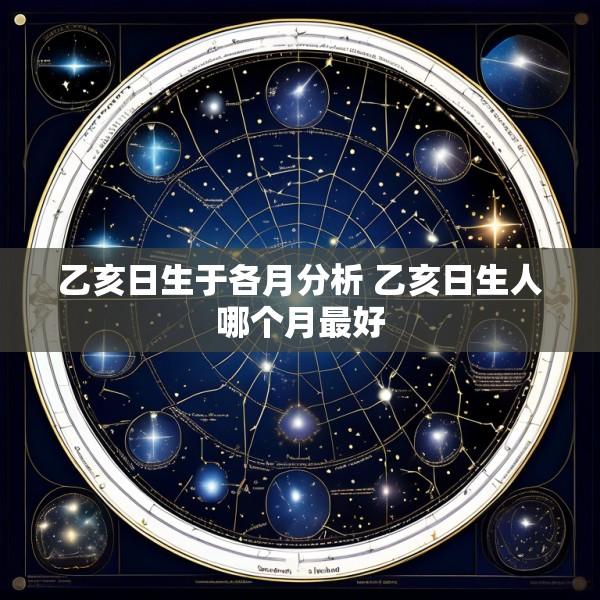 乙亥日生于各月分析 乙亥日生人哪个月最好