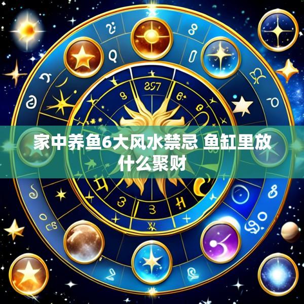家中养鱼6大风水禁忌 鱼缸里放什么聚财
