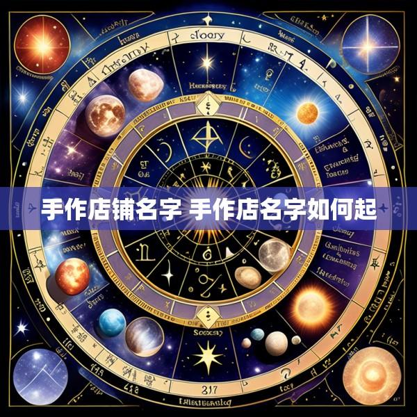 手作店铺名字 手作店名字如何起