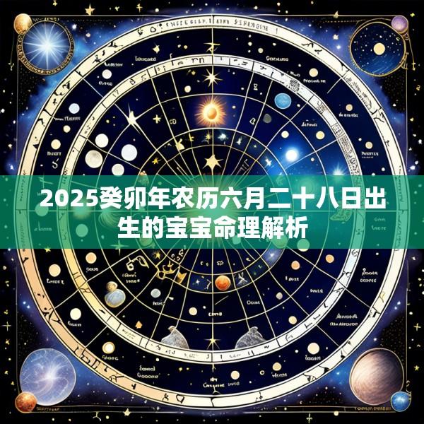 2025癸卯年农历六月二十八日出生的宝宝命理解析
