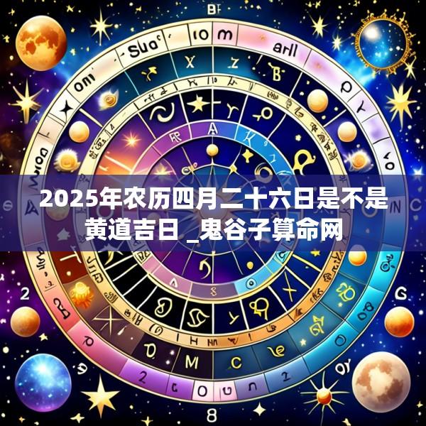 2025年农历四月二十六日是不是黄道吉日 _鬼谷子算命网