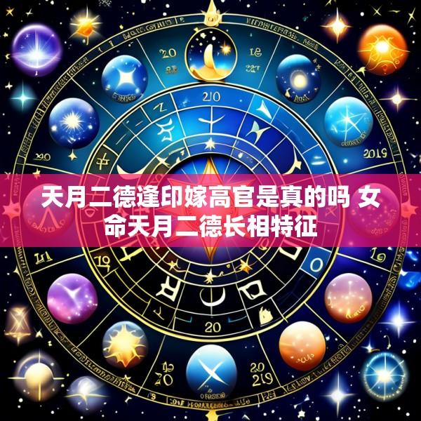 天月二德逢印嫁高官是真的吗 女命天月二德长相特征