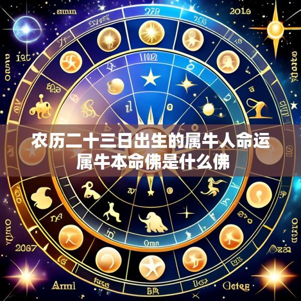 农历二十三日出生的属牛人命运 属牛本命佛是什么佛