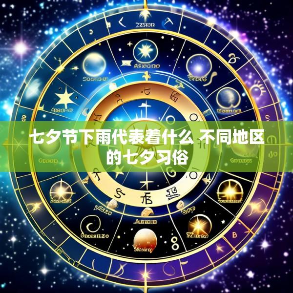 七夕节下雨代表着什么 不同地区的七夕习俗