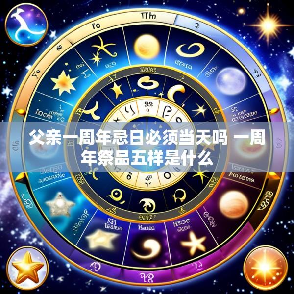 父亲一周年忌日必须当天吗 一周年祭品五样是什么