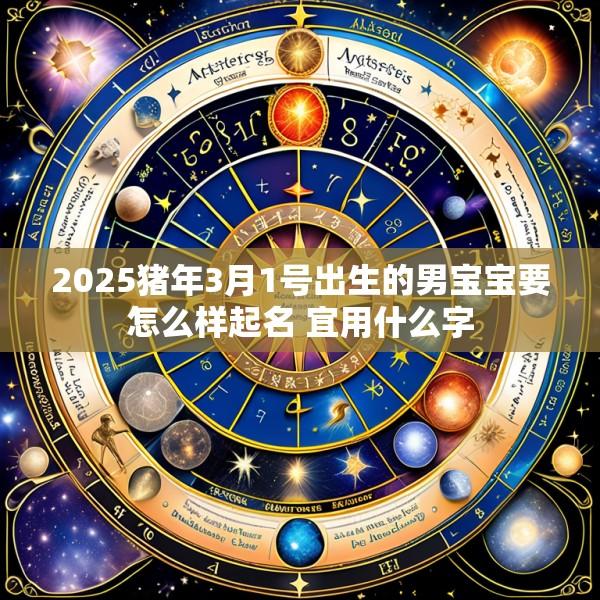 2025猪年3月1号出生的男宝宝要怎么样起名 宜用什么字