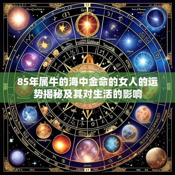 85年属牛的海中金命的女人的运势揭秘及其对生活的影响