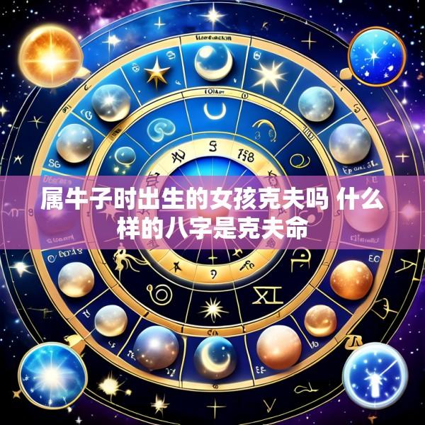 属牛子时出生的女孩克夫吗 什么样的八字是克夫命