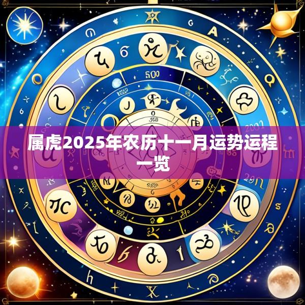 属虎2025年农历十一月运势运程一览