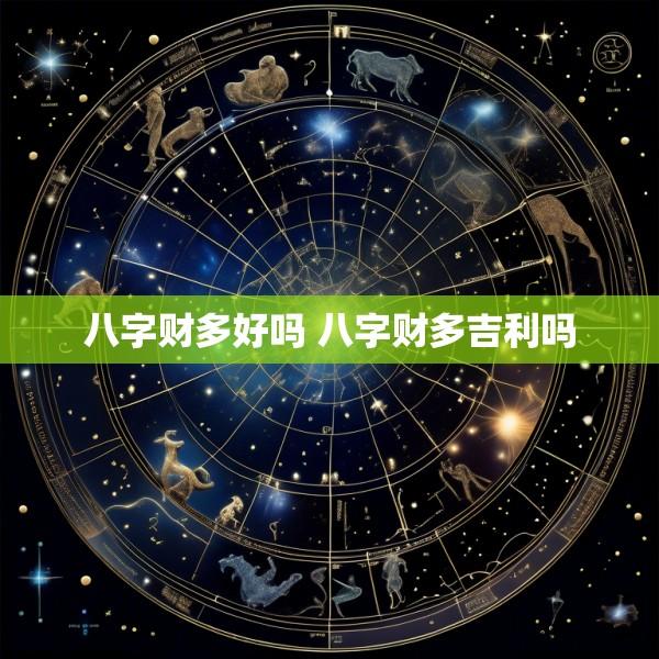 八字财多好吗 八字财多吉利吗