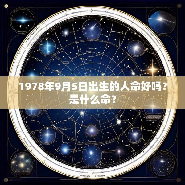 1978年9月5日出生的人命好吗？是什么命？