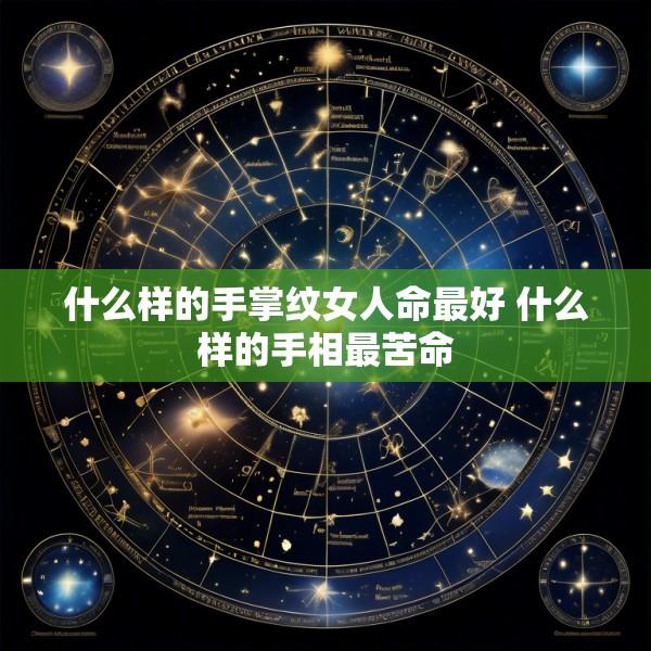 什么样的手掌纹女人命最好 什么样的手相最苦命
