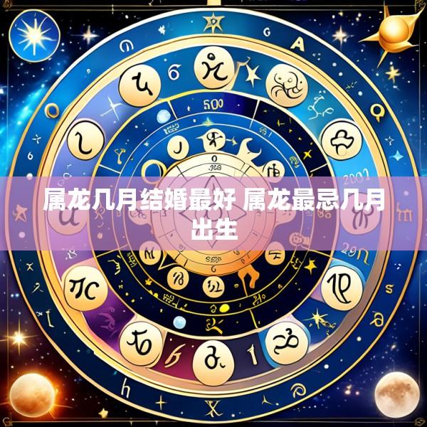 属龙几月结婚最好 属龙最忌几月出生