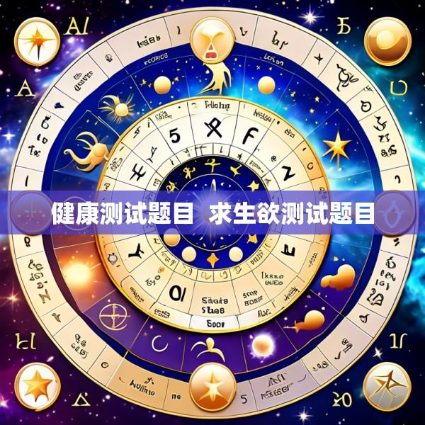 健康测试题目  求生欲测试题目