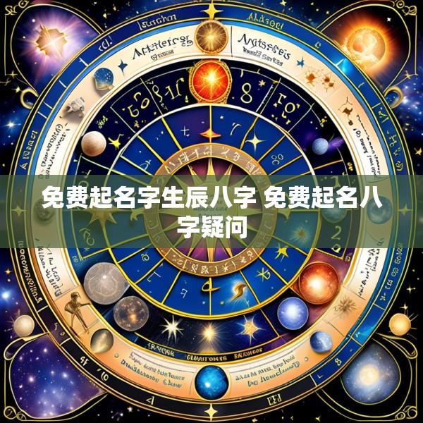 免费起名字生辰八字 免费起名八字疑问