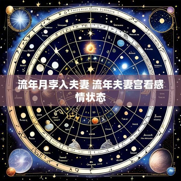 流年月孛入夫妻 流年夫妻宫看感情状态