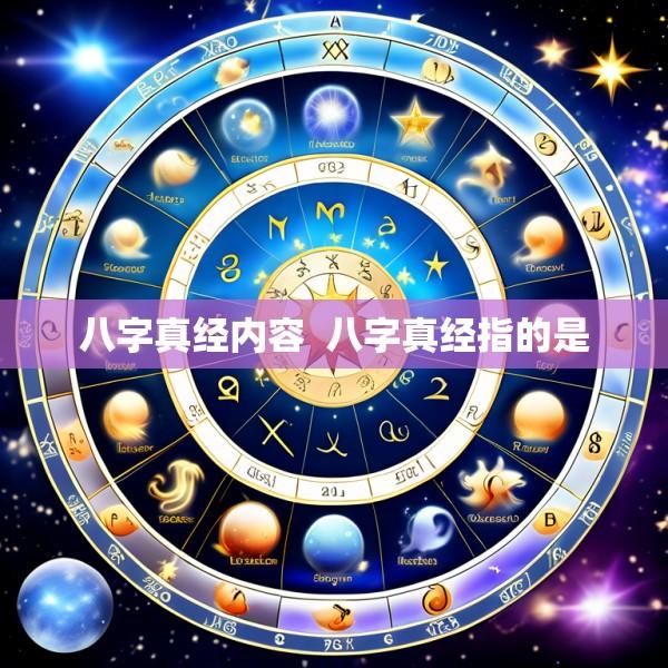 八字真经内容  八字真经指的是