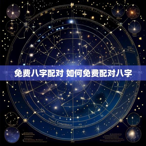 免费八字配对 如何免费配对八字