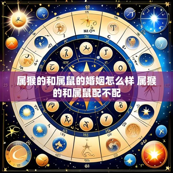 属猴的和属鼠的婚姻怎么样 属猴的和属鼠配不配