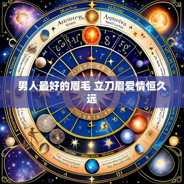 男人最好的眉毛 立刀眉爱情恒久远