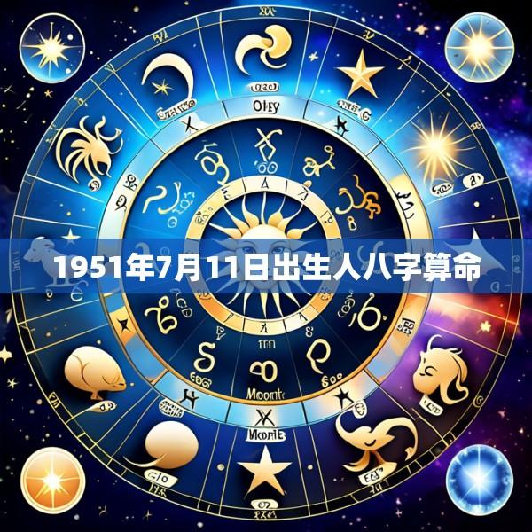 1951年7月11日出生人八字算命