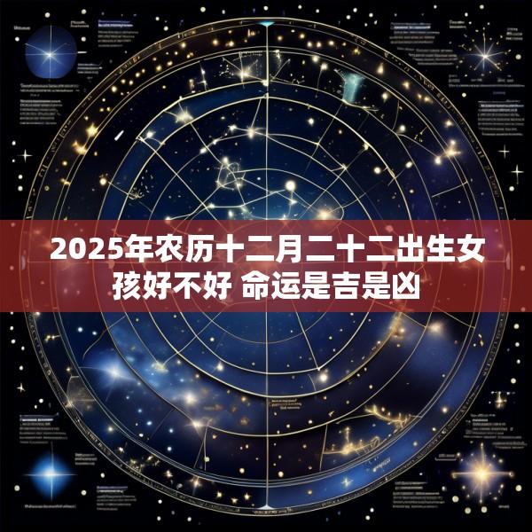 2025年农历十二月二十二出生女孩好不好 命运是吉是凶