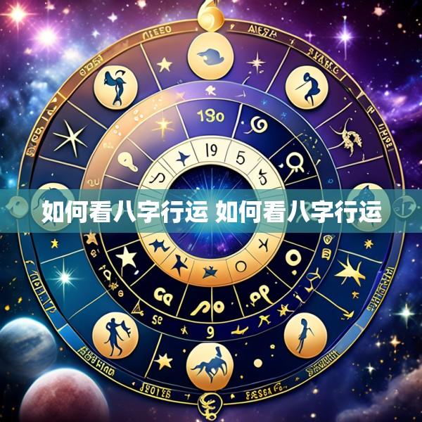 如何看八字行运 如何看八字行运