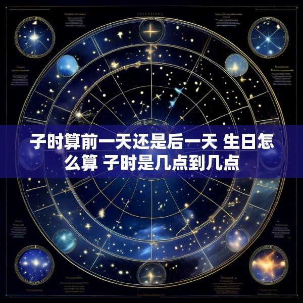子时算前一天还是后一天 生日怎么算 子时是几点到几点