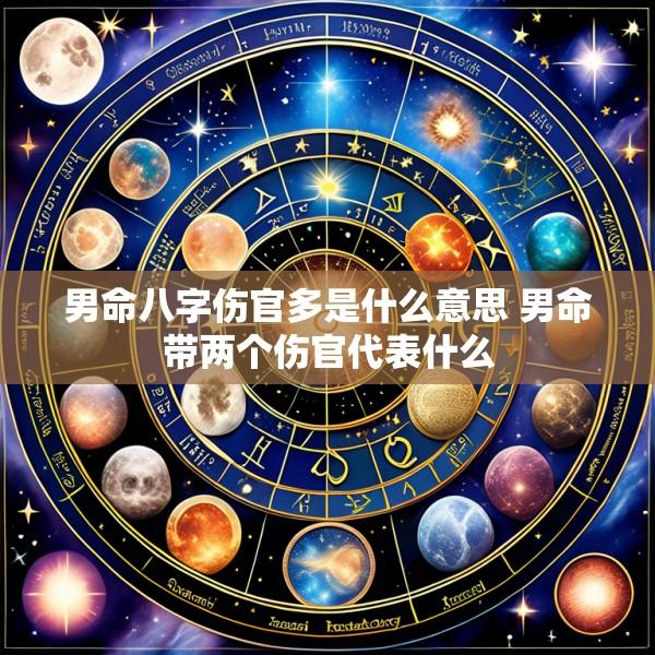 男命八字伤官多是什么意思 男命带两个伤官代表什么