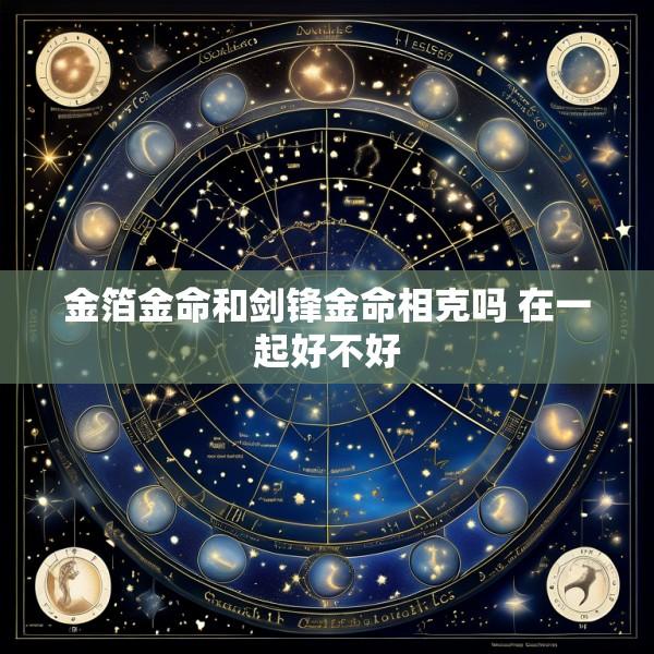 金箔金命和剑锋金命相克吗 在一起好不好